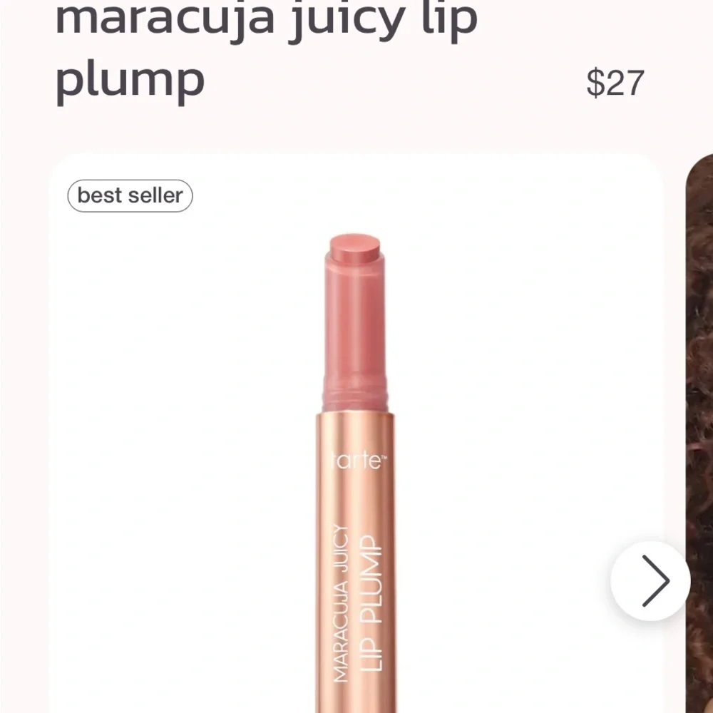 Tarte Maracuja Juicy Lip Plump - Soft dusty, orange shade chai (full size stick
